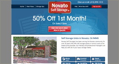 Desktop Screenshot of novatoselfstorage.com