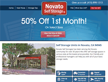 Tablet Screenshot of novatoselfstorage.com